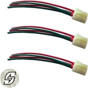 تصویر سوکت چهار خانه (4 فیش)رله فن پراید انژکتور سیم 2/5 