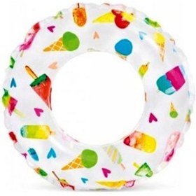 تصویر حلقه‌های شنا با طرح‌های شاداب 61 سانتی‌متر - متنوع برند intex Lively Print Swim Rings 61 cm Assorted