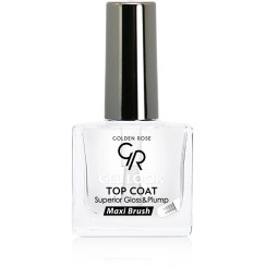 تصویر تاپ کت ژل لوک گلدن رز اورجینال (واردات قانونی ارسال از منطقه آزاد ارس) | براقیت ژلی و افزایش ماندگاری لاک 