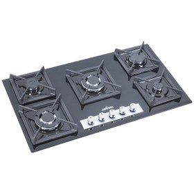 تصویر اجاق گاز شیشه ای ۵ شعله آروما مدل FEDERICO IR 1 Aroma Glass Hob Model FEDERICO IR 1