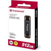 تصویر اس اس دی پرتابل ترنسند مدل ESD310C Portable SSD TRANSCEND ظرفیت 512 گیگابایت 