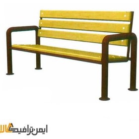 تصویر نیمکت چوبی پارکی 