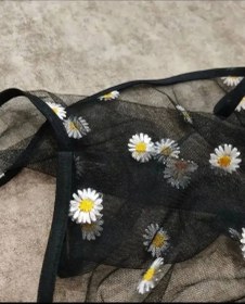 تصویر مینی اسکارف بابونه توری مجلسی 