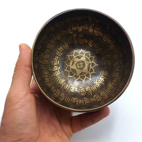 تصویر کاسه تبتی دستساز نپالی 13cm 