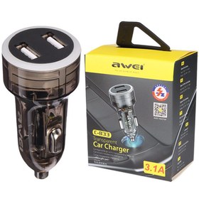 تصویر شارژر فندکی اوی مدل AWEY C-833 اورجینال AWEY C-833 Car Charger