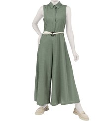 تصویر سرهمی زنانه لینن اسلپ سبز سرژه Serge کد 209174 