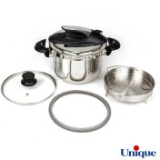 تصویر زودپز کلیپسی یونیک مدل UN-8614 ظرفیت ۵ لیتر استیل 