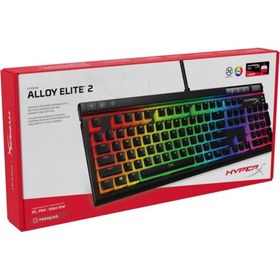 تصویر کیبورد گیمینگ باسیم هایپرایکس مدل Alloy Elite 2 HyperX Alloy Elite 2 Wired Mechanical Gaming Keyboard