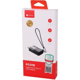 تصویر تبدیل ProOne PCO18 OTG Type-C To Lightning ProOne PCO18 OTG Type-C To Lightning Adapter