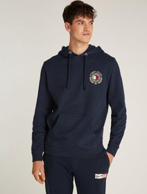 تصویر هودی با لوگوی گرافیکی و یقه گرد برند tommy jeans Graphic Logo Pull Over Hoodie