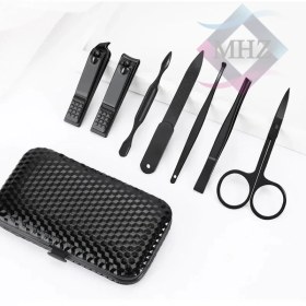 تصویر ست مانیکور و پدیکور بسته 7 عددی Piece Manicure Set with Leather Case