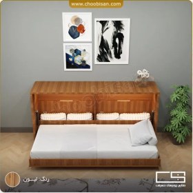 تصویر تخت خواب کمجا افقی یک نفره 