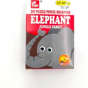 تصویر لگو تراش پازلی مدل فیل 