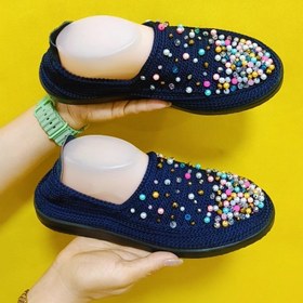 تصویر گیوه زنانه جواهردوزی کد 730 