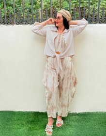 تصویر اورال لینن زنانه مدل اِلا Overall