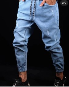 تصویر شلوار اسلش رنگ یخی مدل kg75u7 - 3 Ice Color Slash Pants KG75U7