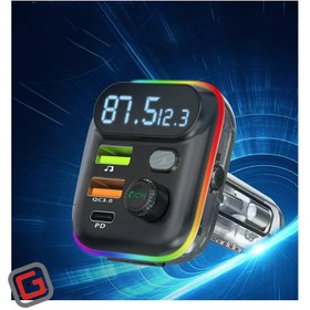 تصویر شارژر فندکی و فرستنده بلوتوث FM خودرو ارلدام مدل M80 PD6A Earldom ET-M80 CAR MP3 PLAYER FM TRANSMITTER