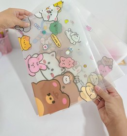 تصویر پوشه دکمه‌دار خرسی 