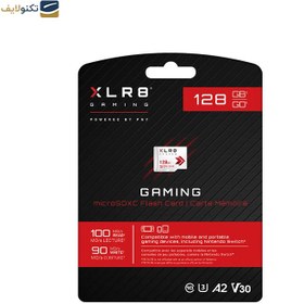 تصویر کارت حافظه MicroSDXC پی ان وای مدل XLR8 Gaming کلاس 10 V30 ظرفیت 128 گیگابایت PNY XLR8 Gaming MicroSDXC V30 Flash Card - 128GB