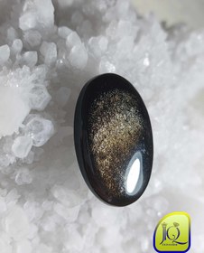 تصویر نگین ابسیدین طلایی 