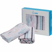 تصویر دستمال خشک کن نوزاد طرح فیلا صورتی 