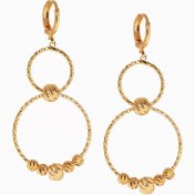 تصویر گوشواره آویز آلبرنادو مدل دو حلقه ای GV111 