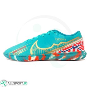 تصویر کفش فوتسال نایک مرکوریال ایرزوم طرح اصلی Nike Mercurial Air Zoom IC Green Gold 