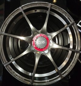 تصویر رینگ اسپرت سایز۱۷(۱۰۸×۴) دودی طرح OZ پژویی Sport wheel OZ size 17"(4×108) HB