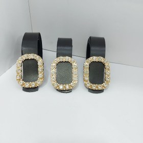 تصویر کمربند مجلسی نگینی مستطیل 