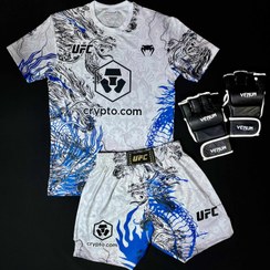 تصویر ست تیشرت وشورتufc سفید ومشکی 