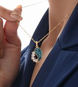 تصویر گردنبند نقره و فیروزه P1330 