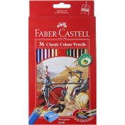 تصویر مداد رنگی فابر کاستل 36 رنگ جعبه مقوایی 115856 Faber_castell