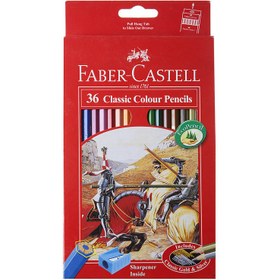 تصویر مداد رنگی فابر کاستل 36 رنگ جعبه مقوایی 115856 Faber_castell