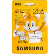 تصویر کارت حافظه MicroSDXC سامسونگ مدل PRO Plus SONIC کلاس 10 استاندارد U3 سرعت 180MBps ظرفیت 256 گیگابایت 