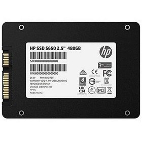 تصویر حافظه اس اس دی اینترنال 2.5 اینچ SATA اچ پی مدل HP S650 ظرفیت 480 گیگابایت ا HP S650 SATA 3 480GB 2.5inch Internal SSD HP S650 SATA 3 480GB 2.5inch Internal SSD