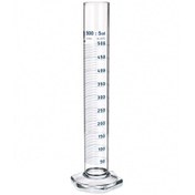 تصویر استوانه مدرج 500 سی سی پایه گرد یونی گلس UNIGLASS Graduated cylinder 500 CC