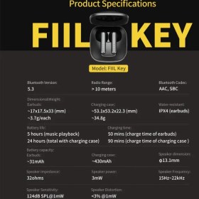 تصویر هندزفری فیل مدل FIIL key F038 ا Xiaomi handsfree model F038 Xiaomi handsfree model F038