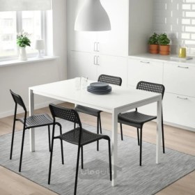 تصویر میز و 4 عدد صندلی ایکیا مدل IKEA MELLTORP / ADDE تحویل 29 روزه IKEA MELLTORP / ADDE