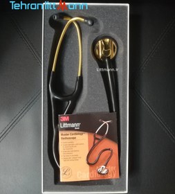 تصویر گوشی پزشکی لیتمن مستر کاردیولوژی مشکی طلایی 2175 Littmann Master Cardiology 2175 Stethoscope