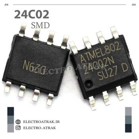 تصویر تراشه حافظه آیسی 24C02 - DIP اورجینال IC EEPROM 24C02