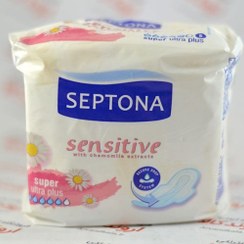 تصویر سپتونا نوار بهداشتی حساس مدل Super Septona Super Ultra Plus Sensitive Sanitary Pad