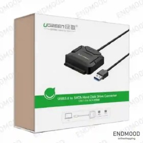 تصویر تبدیل USB 3.0 به SATA 3.0 همراه آداپتور یوگرین Ugreen CR108 