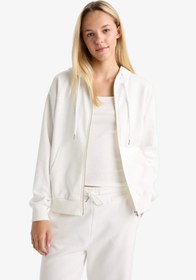 تصویر هودی زنانه بژ دفکتو 