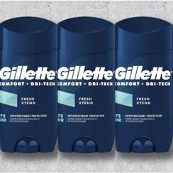 تصویر دئودورانت اورجینال برند Gillette مدل 3lü Avantajlı Fresh Xtend Stick کد 734206052 