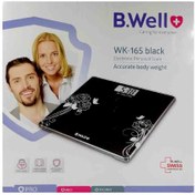 تصویر ترازو دیجیتال مشکی رنگ بی ول B.Well مدل WK-165 