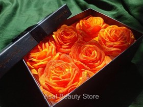 تصویر باکس گل روبانی باکس گل روبانی (نارنجی)