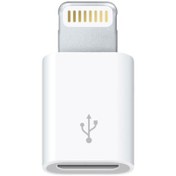 تصویر مبدل micro USB به لایتنینگ اپل ا Apple Lightning to Micro USB Adapter Apple Lightning to Micro USB Adapter