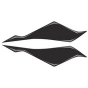 تصویر محافظ باک و برچسب RKS RZ250S ZONTES 2023 2024 سازگار پس لرزه های مجموعه گرافیک قرمز خطی کربن Redline Grafik 