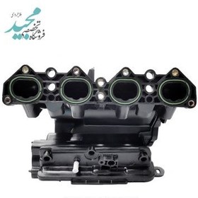 تصویر منیفولد هوای بنزینی موتور TU5 (دریچه گاز مکانیکی 3 پیچ) کروز (CR39060101) Gasoline air manifold for TU5 engine (mechanical gas valve 3 screws)