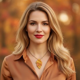 تصویر گردنبند پائیزی 